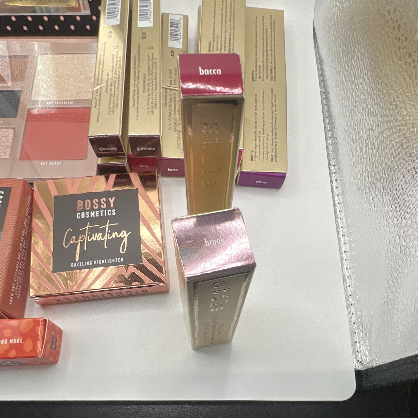 Stila Travel Size Mixed Lot Stay All Day Lipstick Lip Glaze Calligraphy Stain