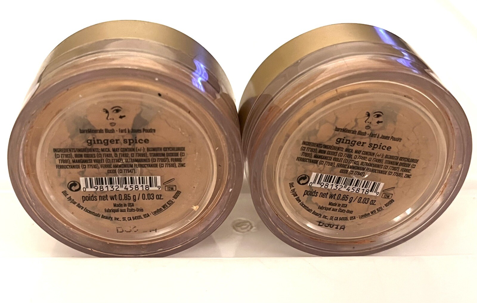 NWOB bareMinerals Lot Of 5: (2)Mineral Veil(2)Blush (1)Matte Foundation-med.deep