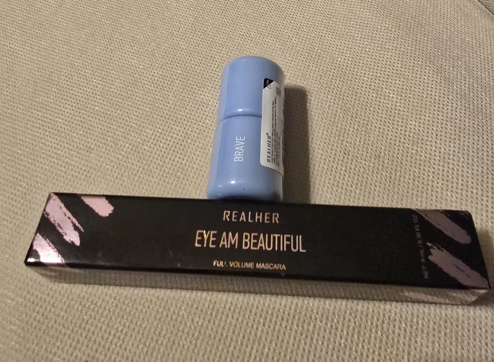 REALHER Makeup Bundle, Mixed Lot Of 2 (Mascara & Mini Lipstick), New/Sealed