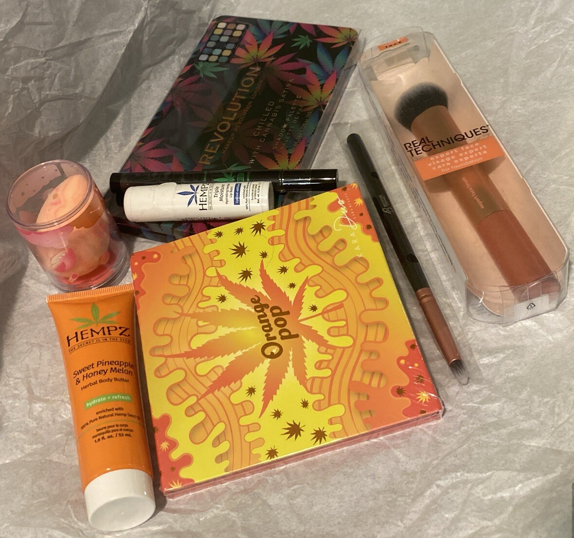 REVOLUTION CHILLED Kara Beauty ORANGE POP THC Palettes HEMPZ RT Brushes MORE🫦