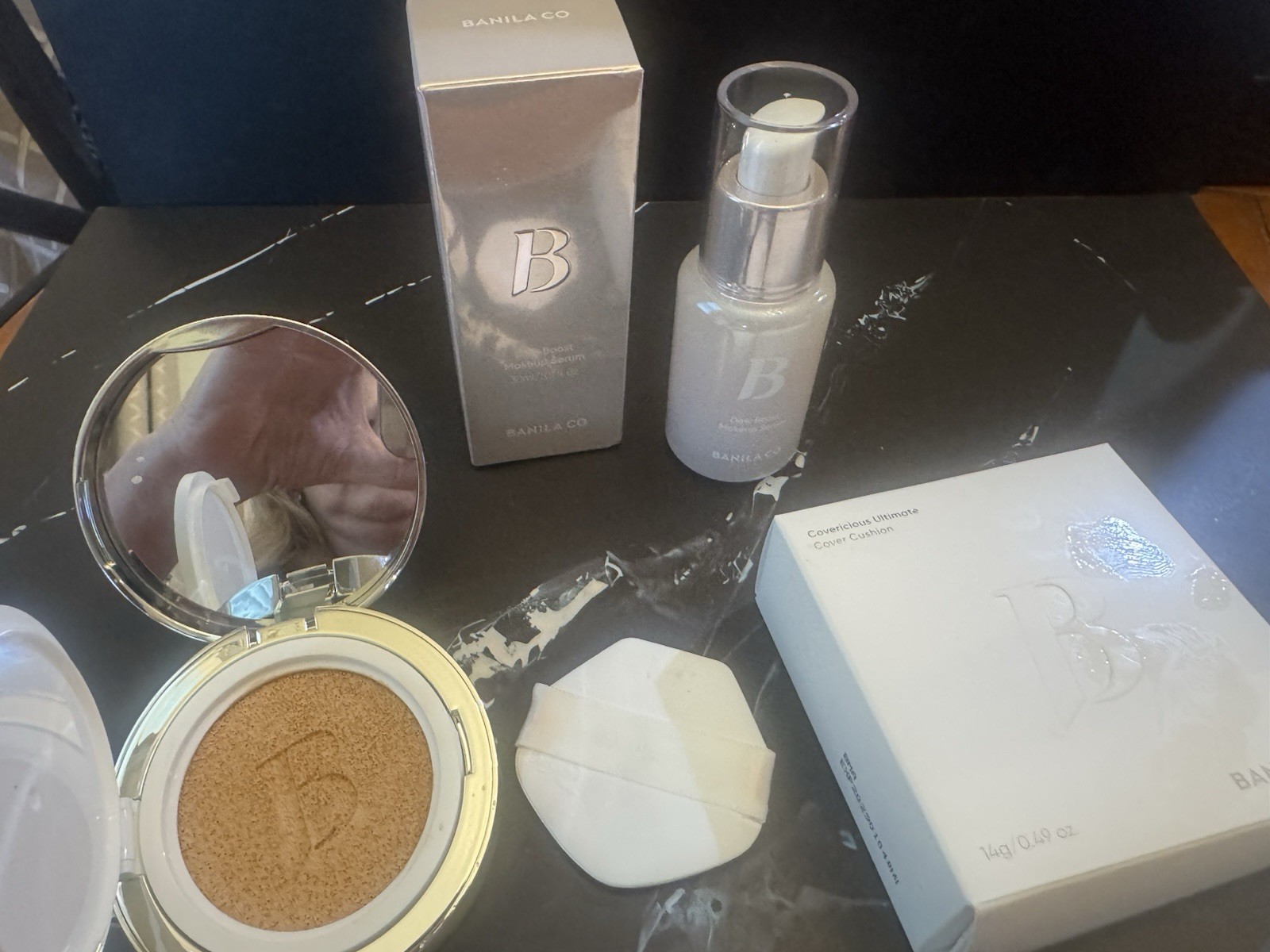 BANILA CO Covericious Cushion 23N Medium & Dew Boost Serum Set Hyaluronic Acid