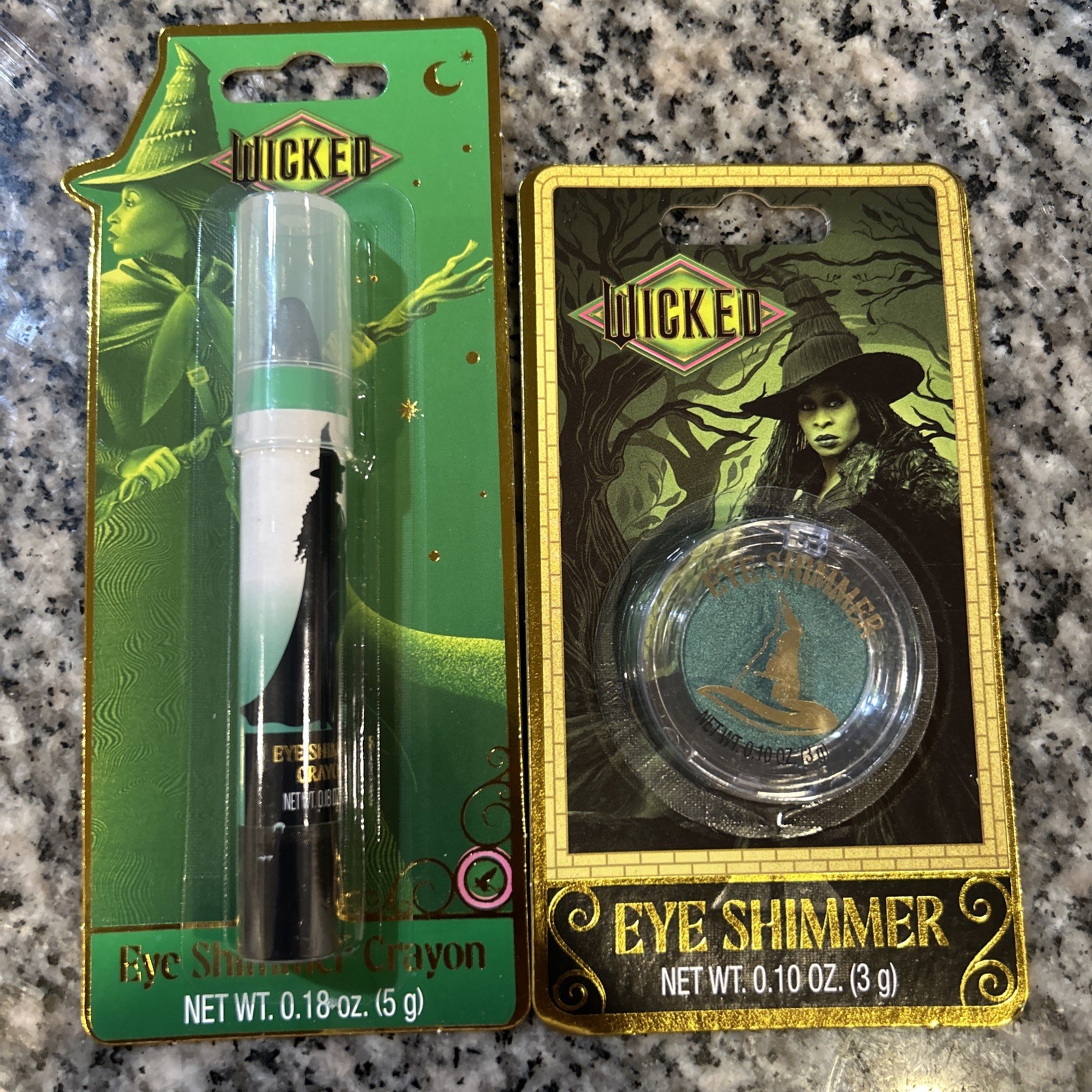 WICKED Make Up Bundle ELPHABA Eye Shimmer Crayon Eye Shimmer DUO UniversaL