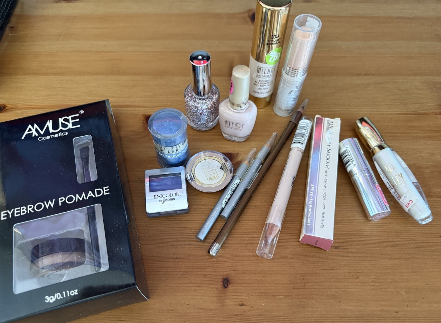 NEW Makeup/Beauty Cosmetics Bundle Lot-15 Items- Almay,Cover Girl, Revlon Etc