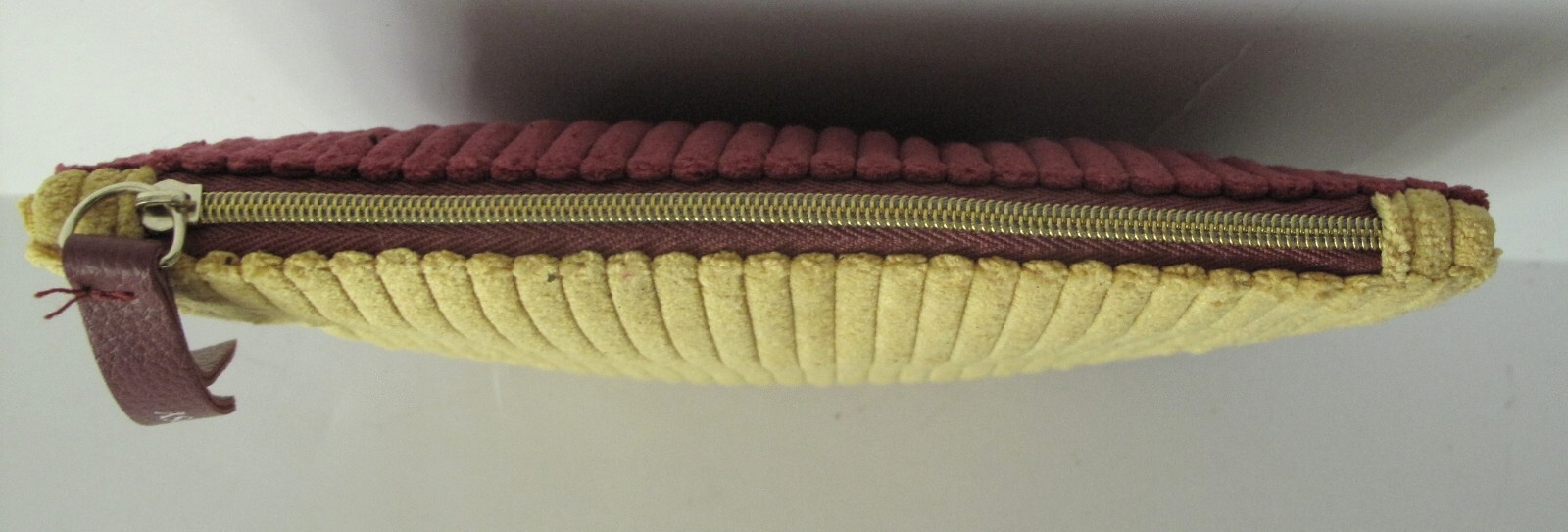 Ipsy Sept 2020 Two Color Fall Corduroy Cosmetic Makeup Bag w/ Mascara & Polish