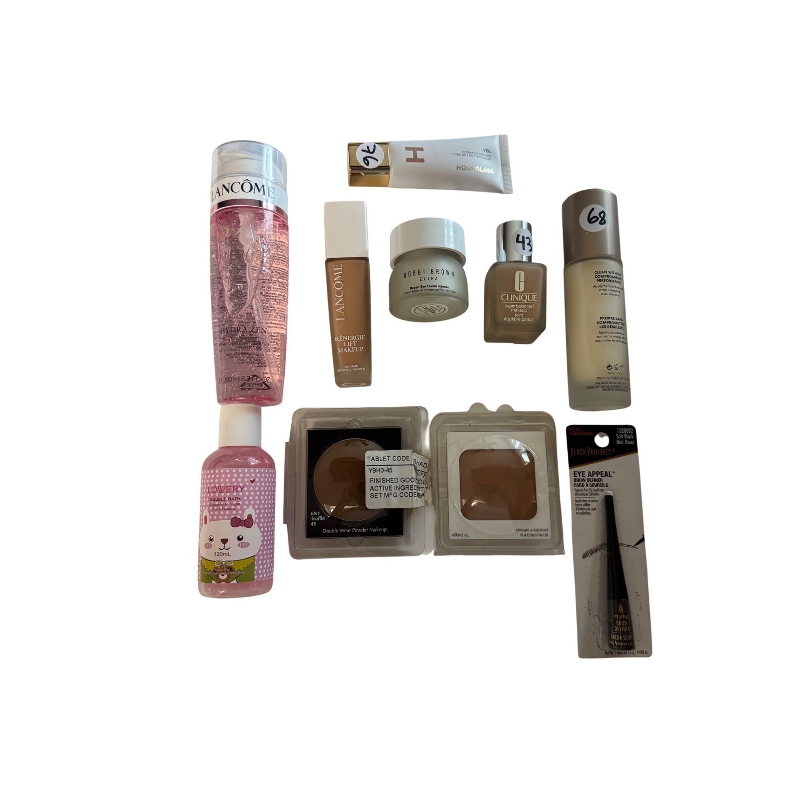 Lancome Bobbi Brown Clinique Hourglass 10pc Luxury Beauty Skincare Makeup Bundle