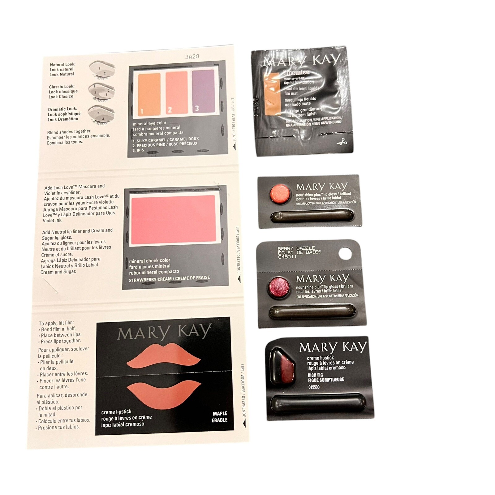 Mary Kay Lot Assorted Samples New & Discontinued Colors Single Use Travel #112