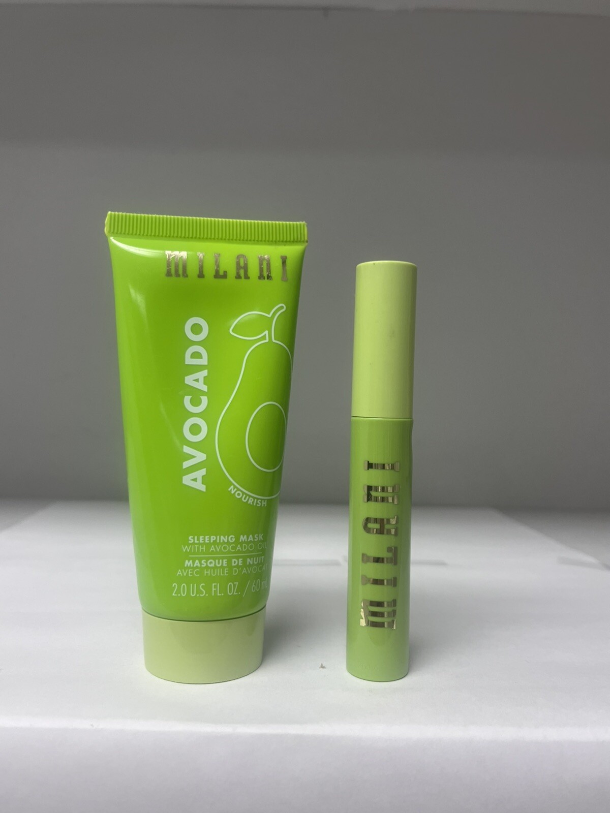 Lot of 2 Pieces MILANI AVOCADO Sleeping Mask With Avocado Oil & Clear Brow Gel