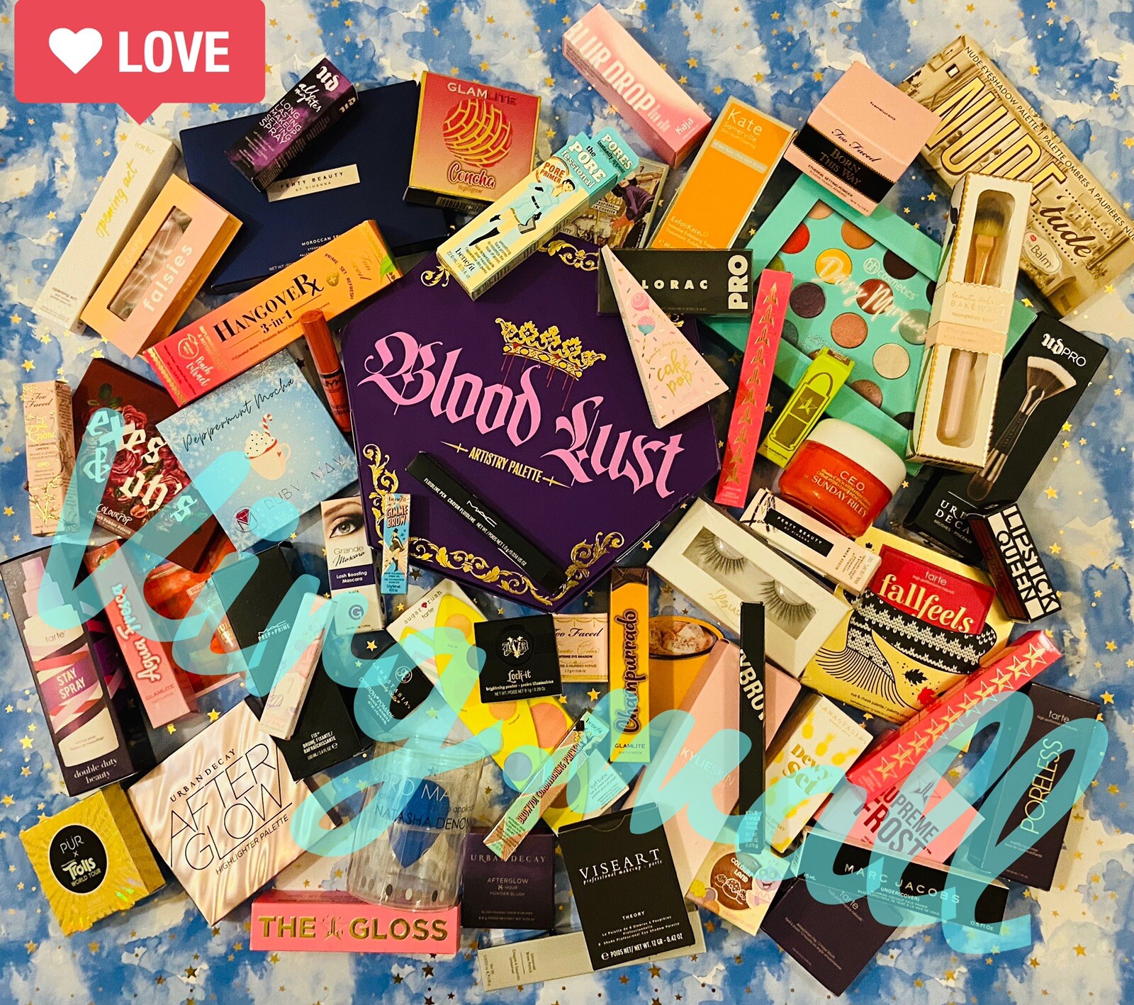 Mixed Beauty Box 100$rv Highend Full Size Travel Jeffree Star,Kylie Cosmetic,tf