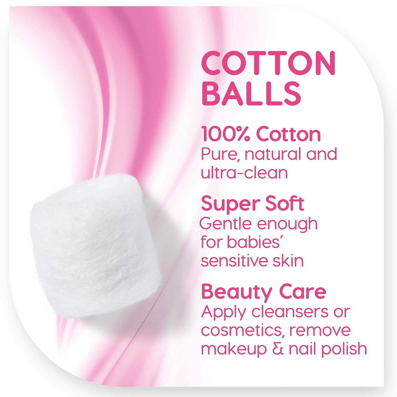 Simply Soft Premium Cotton Balls (600 Count), 100% Pure Cotton, Large Cotton …