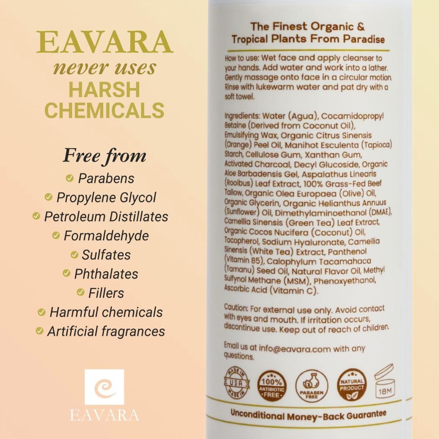 Eye Cream, Collagen Moisturizer, and Beef Tallow Cleanser Set – Organic Sk