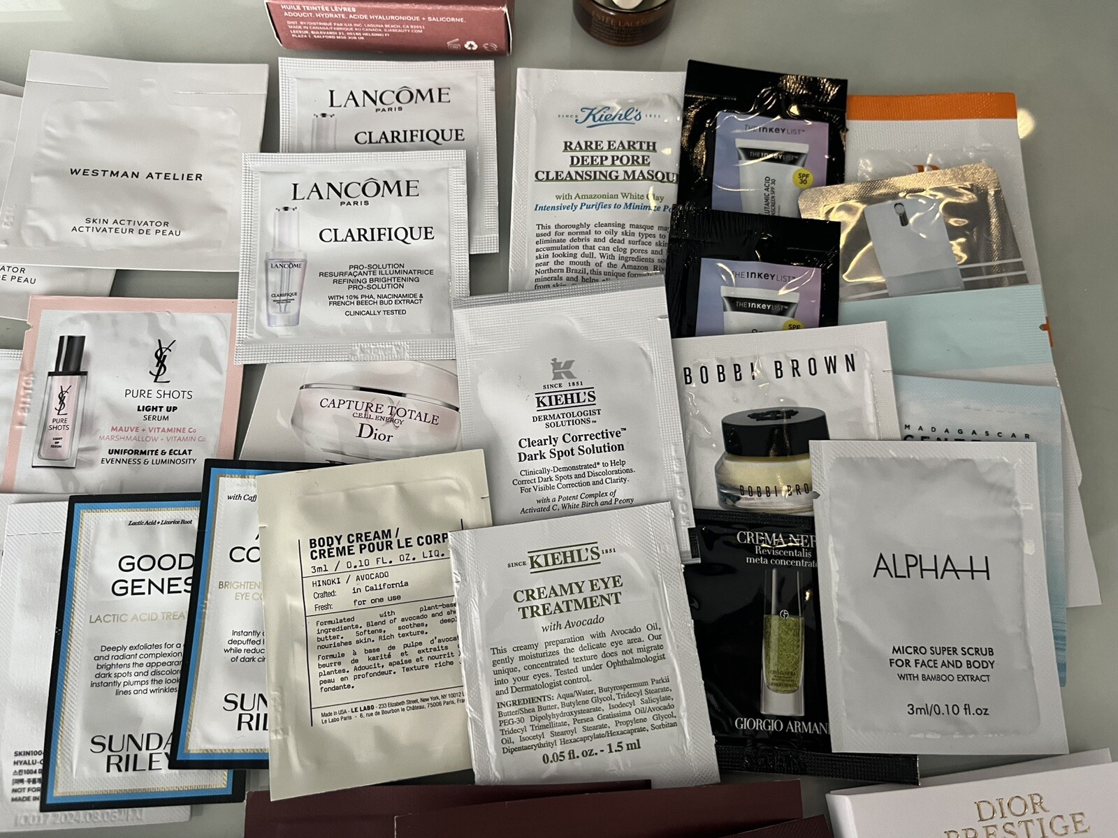Lot of 57 Travel & Sample Size Beauty Products Skin/Makeup Designer Brands NEW