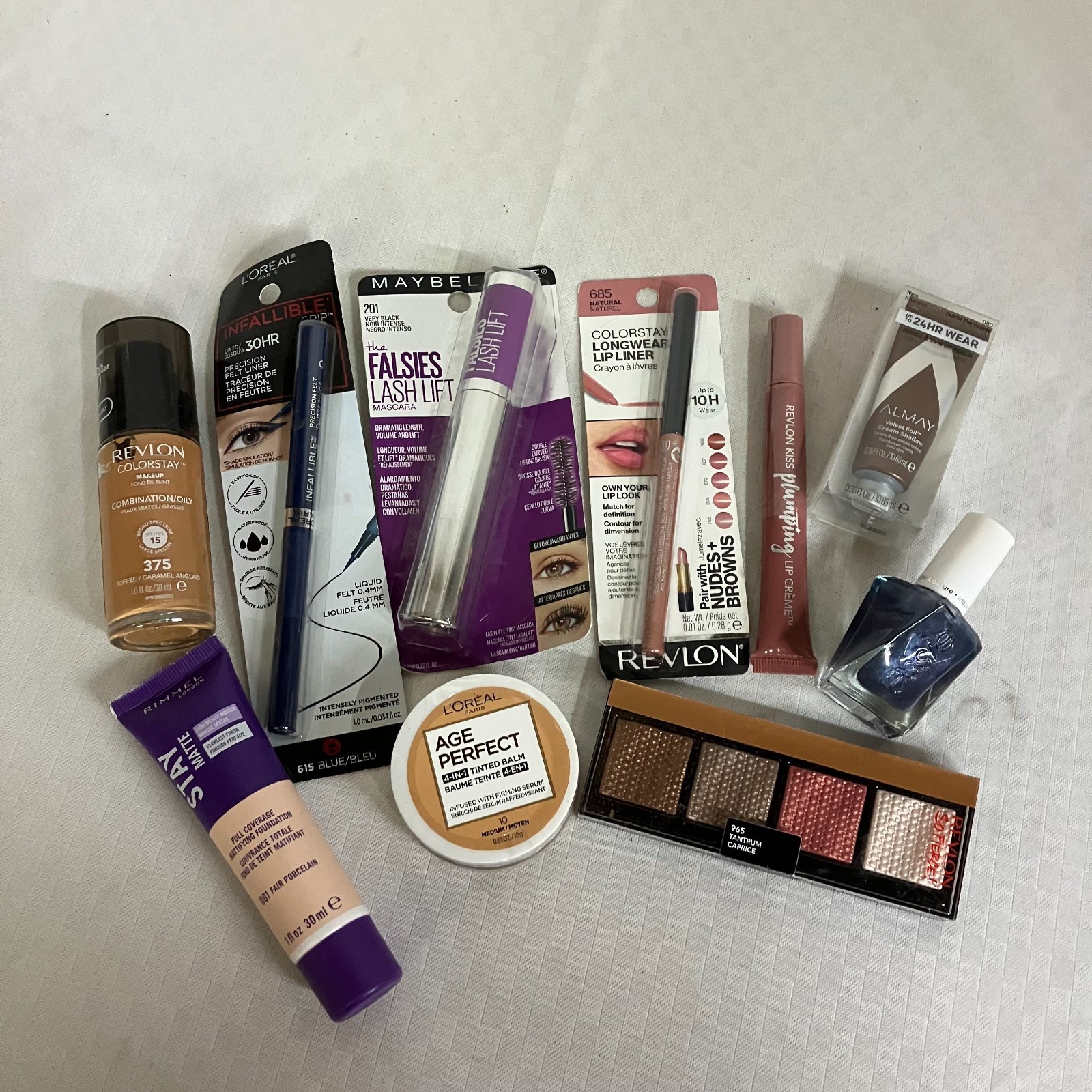Revlon L’Oréal Maybelline Rimmel Full Face Set 10-Piece Makeup Kit New