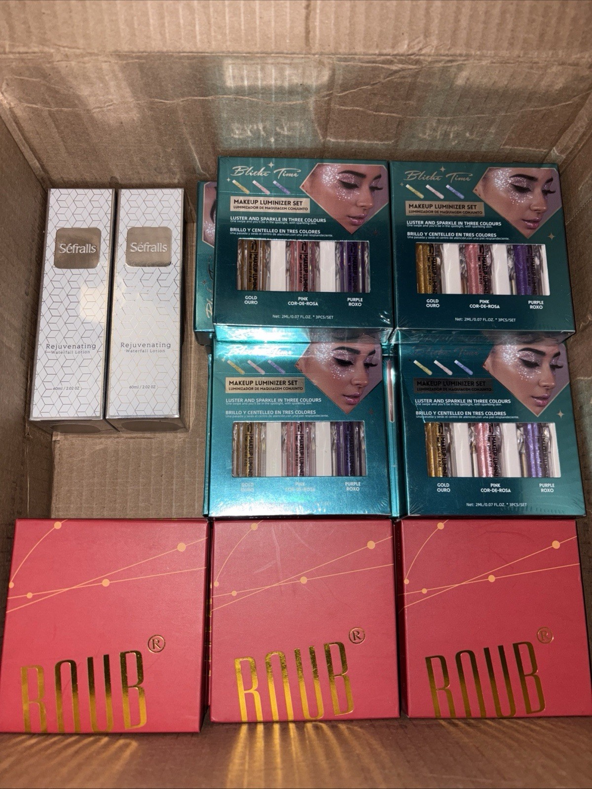 Beauty Bundle eyeshadow luminizer rejuvenating lotion vacuum black Head Remover
