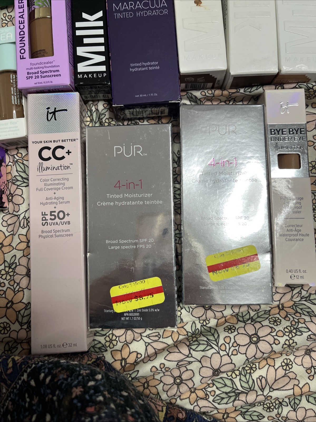 18 Bundle Lot Cosmetics Mik Makeup It Tarte Sea Huda Clinique Full Size Premium