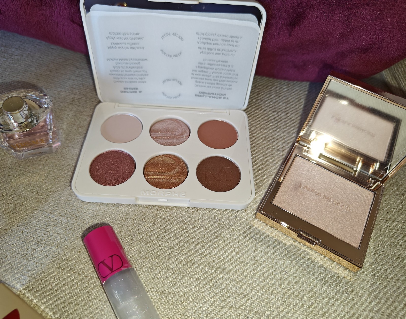 Beauty Bundle Feat: Morphe, L.Mercier, Valentino, Versace, Neccessaire +