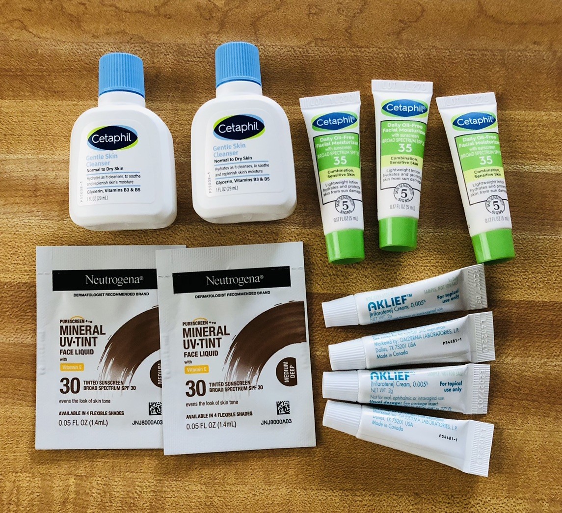 Skincare Bundle 11 Items Cetaphil Skin Cleanser Neutrogena Sun Screen Samples