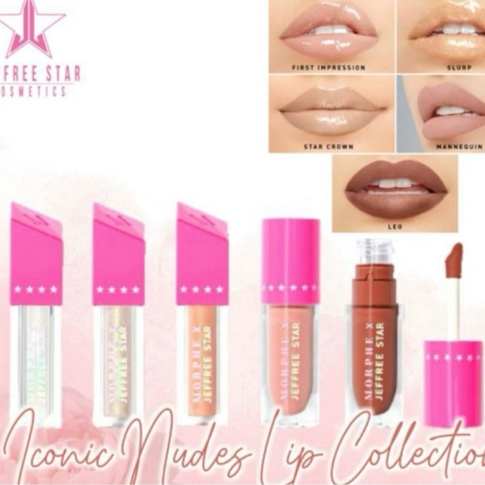 Jeffree Star morphe limited edition eyeshadow palette brushes lip gloss spray