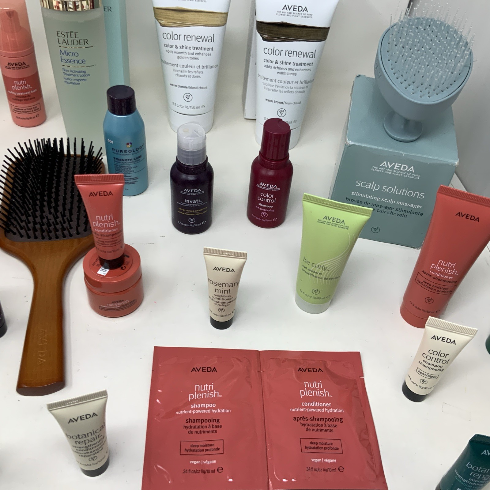 Huge Lot Of 41 Pieces Aveda Full, Travel And Sample Size