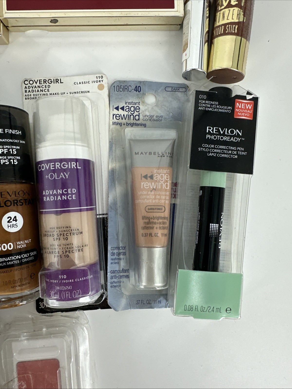 30+ PIECES Cosmetics Foundation Concealer Blush Maybelline Revlon L’Oreal NOS