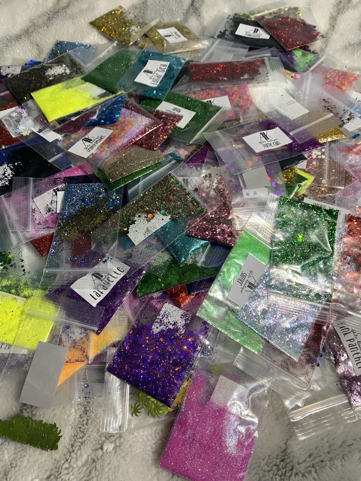 Large Lot Glitter Samples | Cosmetic Grade | Slime Resin Tumbler Nail | 1.5lbs