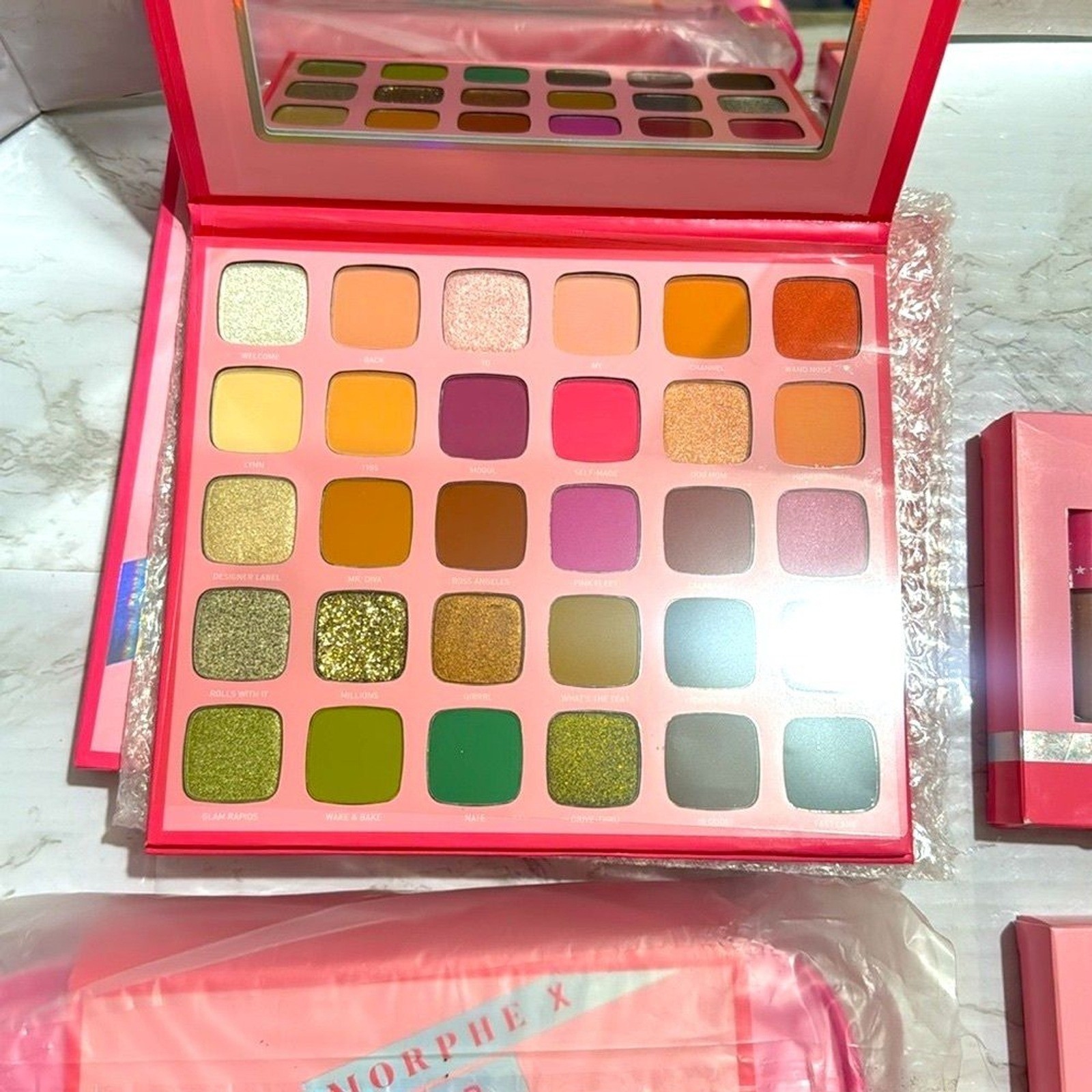 Jeffree Star morphe limited edition eyeshadow palette brushes lip gloss spray