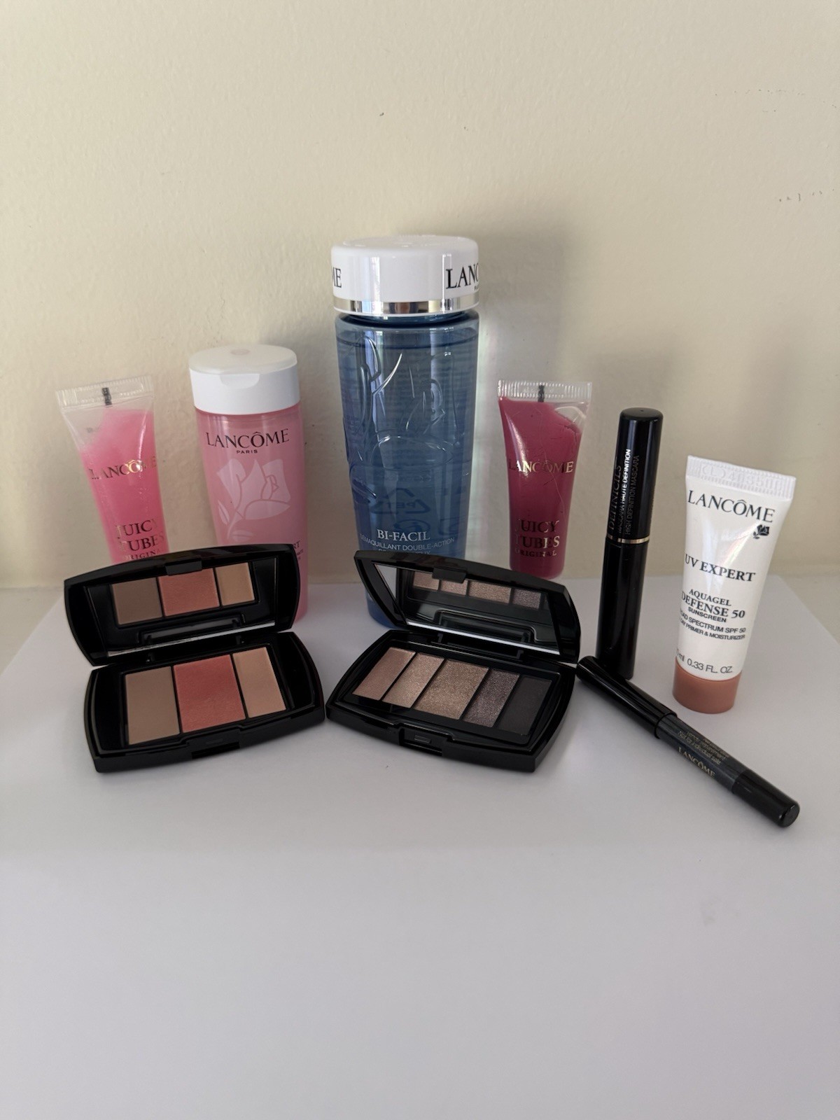 NEW Lancome Lot Eyeshadow +Blush Palettes, Juicy Tubes, Bi-Facil, Definicils +