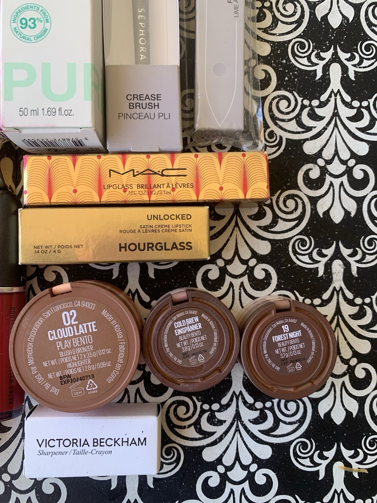 NWT Huge Lot Huda Mac Morphe Hourglass Kosas Fenty Kaja Lip Mascara Eyeshadows