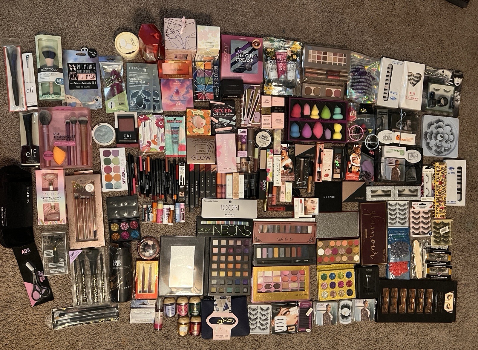 Full Size Mixed Makeup & Beauty Lot w/ Morphe, Too Faced, Clinique, NYX, ULTA