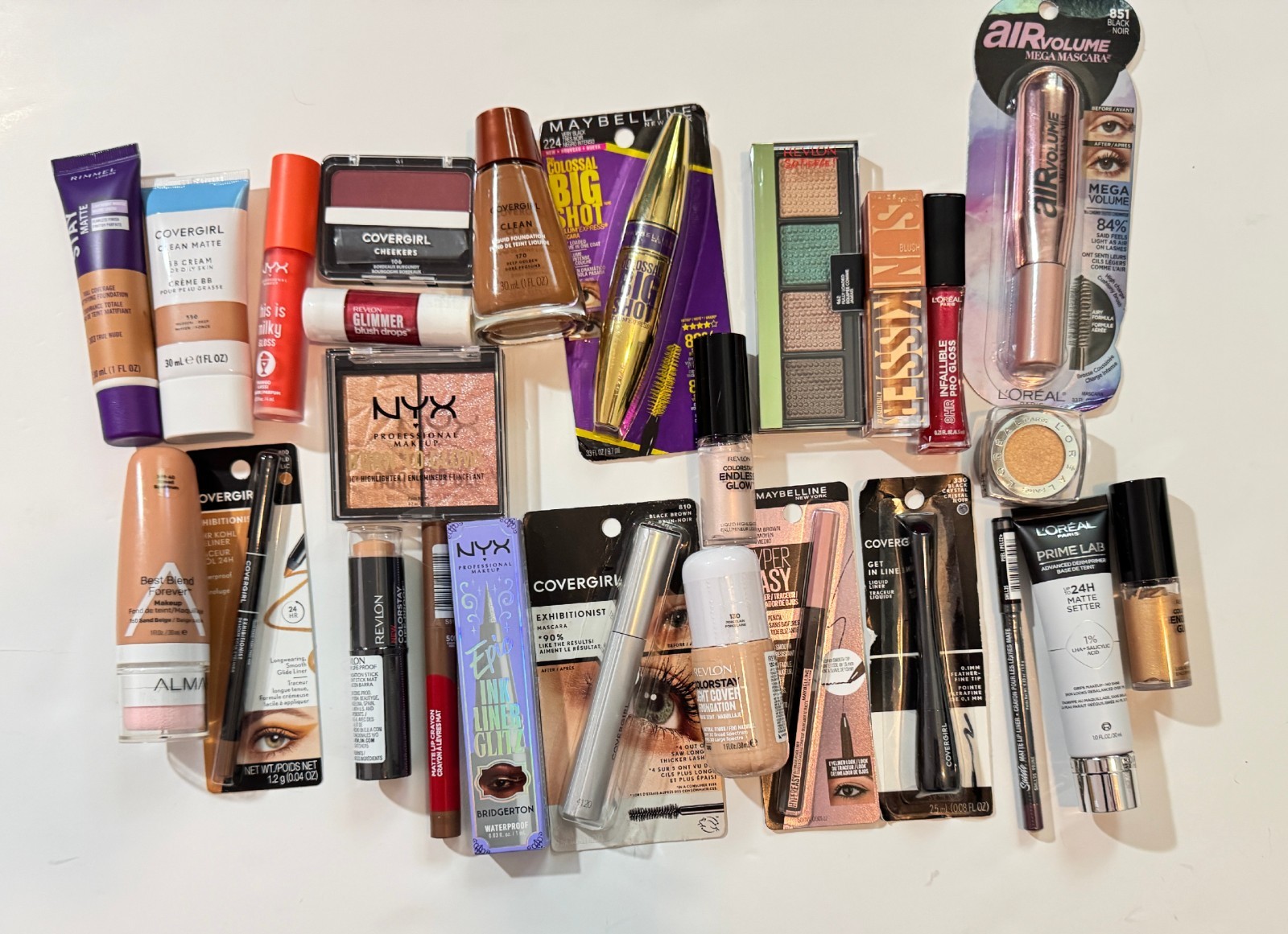 25 Pc Mixed Makeup Lot Wholesale Name Brand Cosmetics L’Oreal NYX Revlon