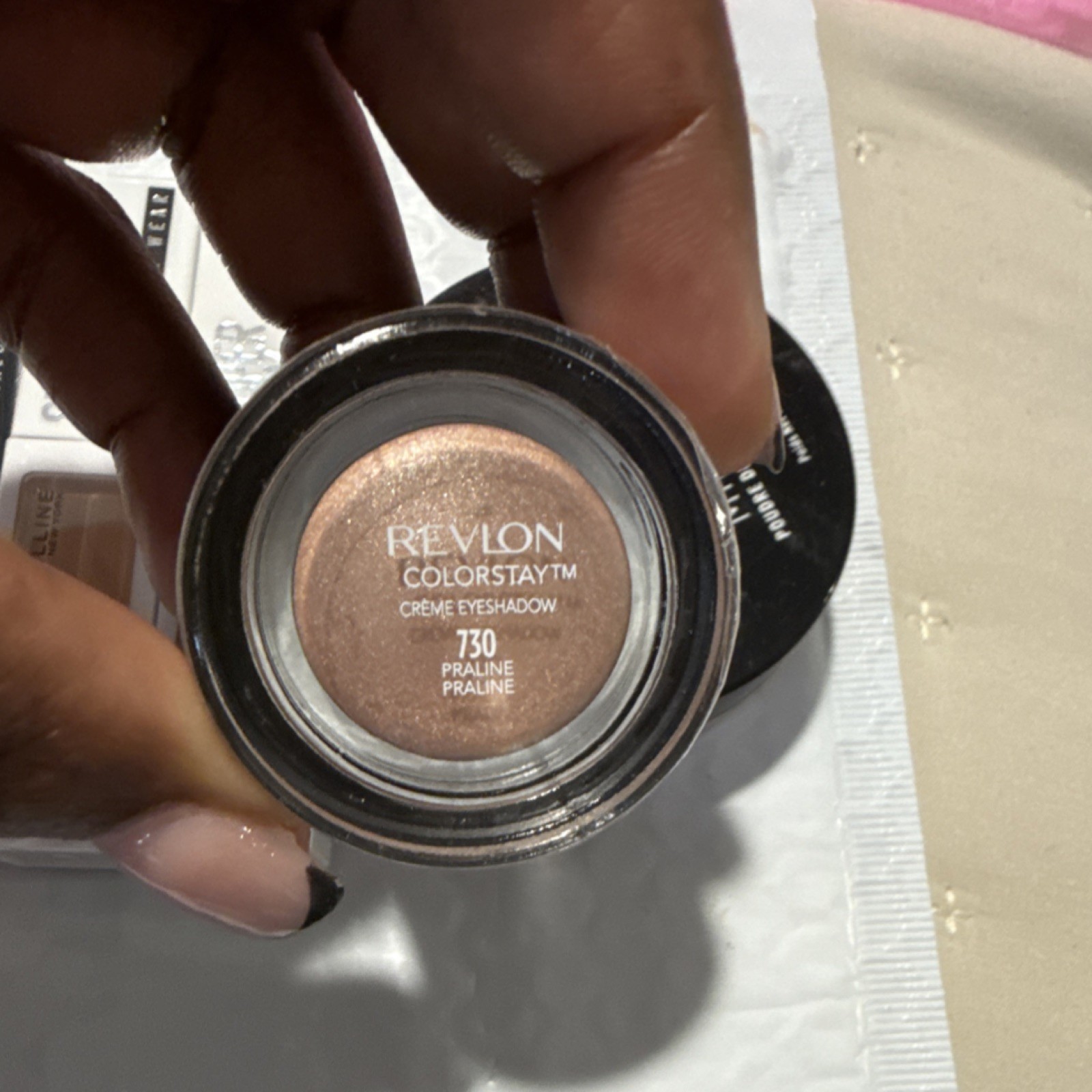 Maybelline Super Stay Concealer, NYX Mineral Powder, Revlon ColorStay Eyeshadow