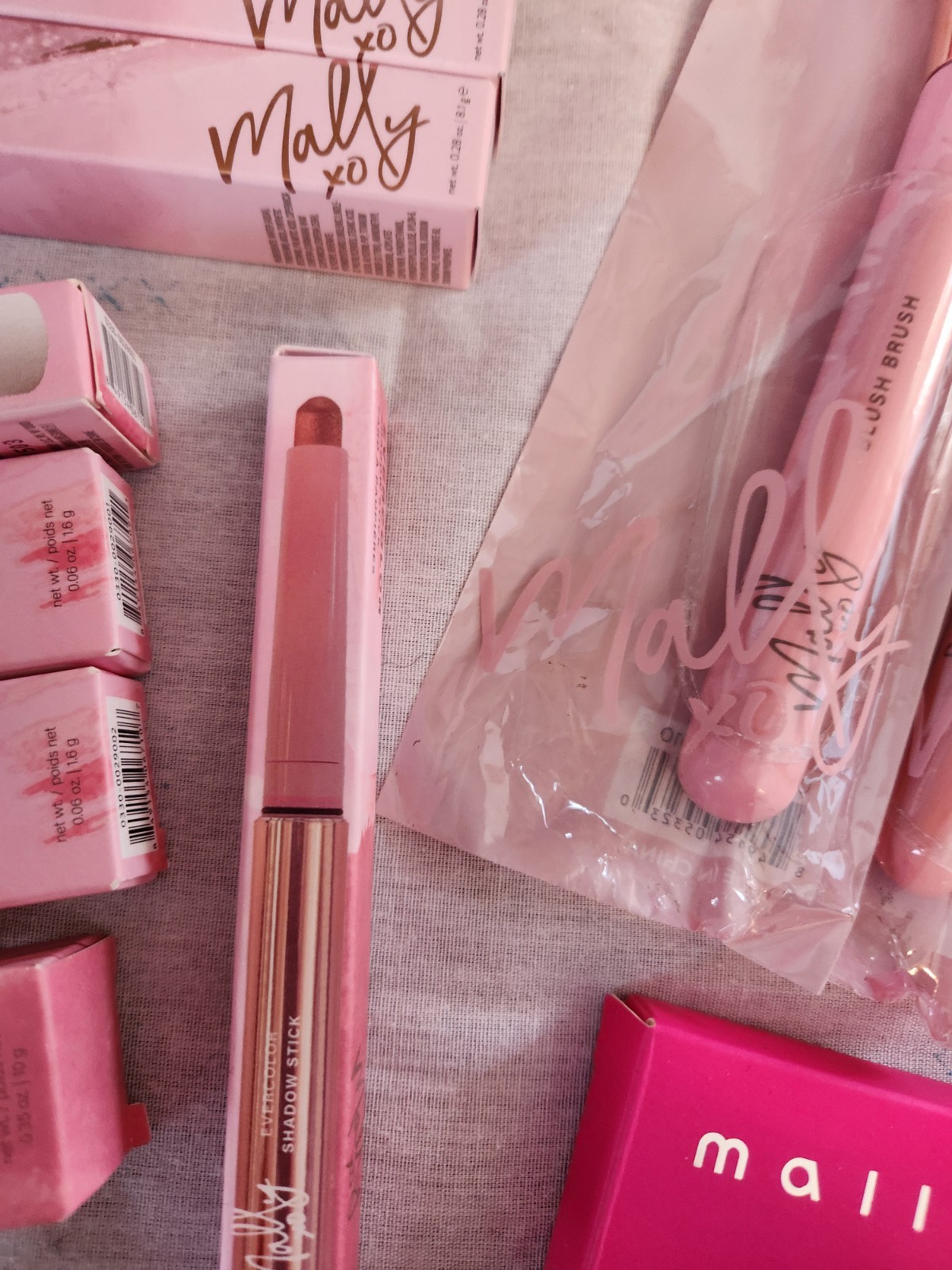 34 New Mally Cosmetic Makeup Items Bundle Lot