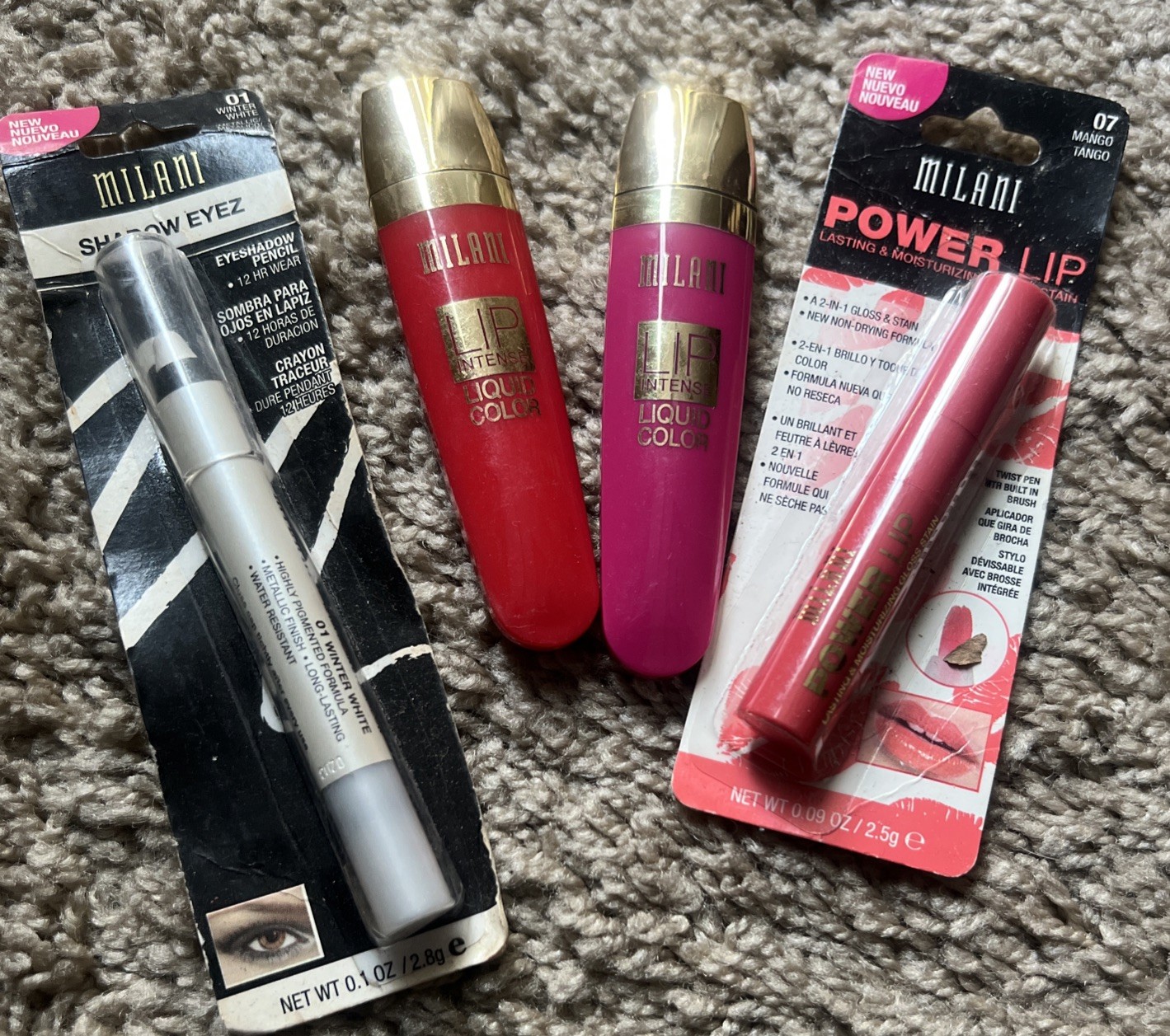 Milani Lips And Eyes 4 Pcs Lot New