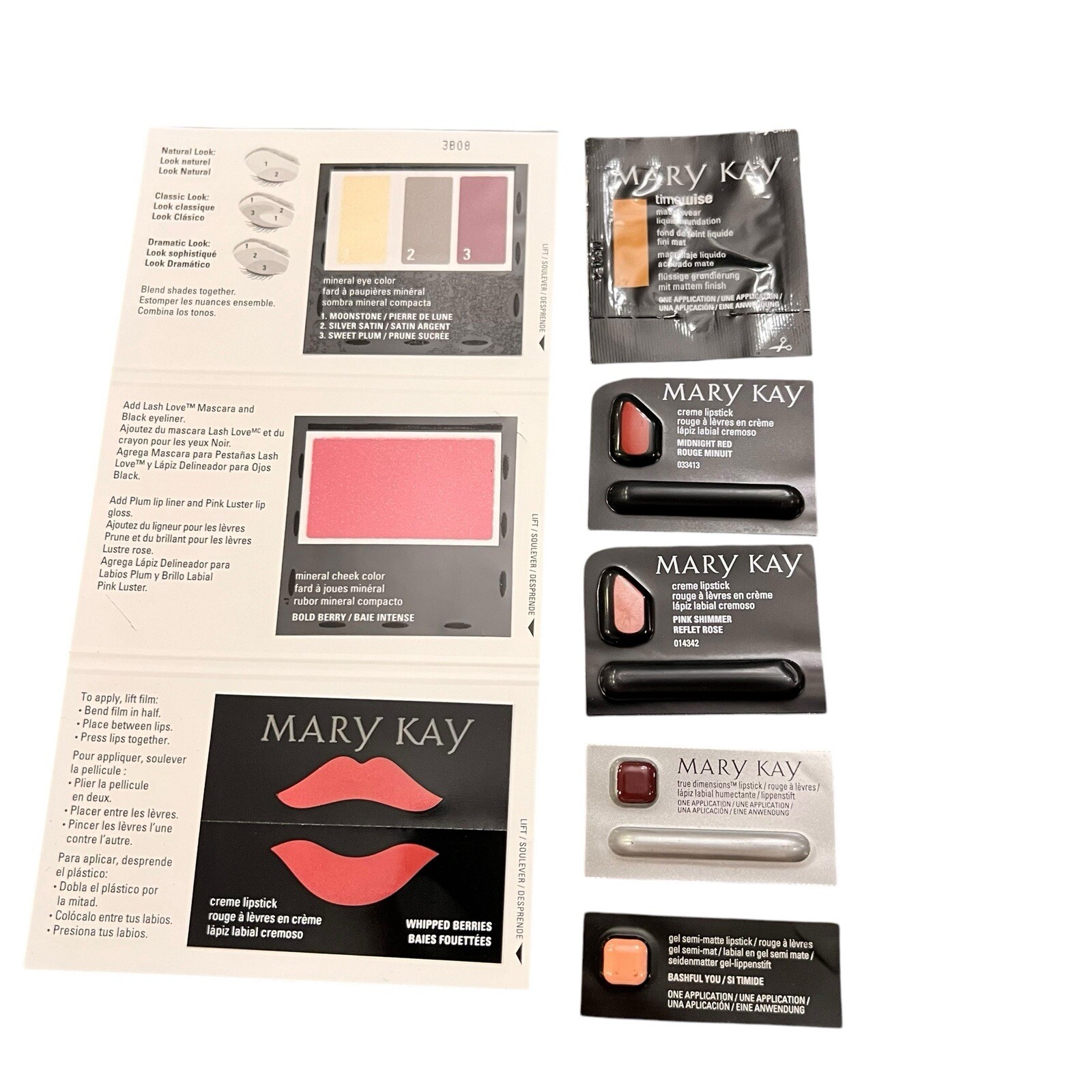Mary Kay Lot Assorted Samples New & Discontinued Colors Single Use Travel #107