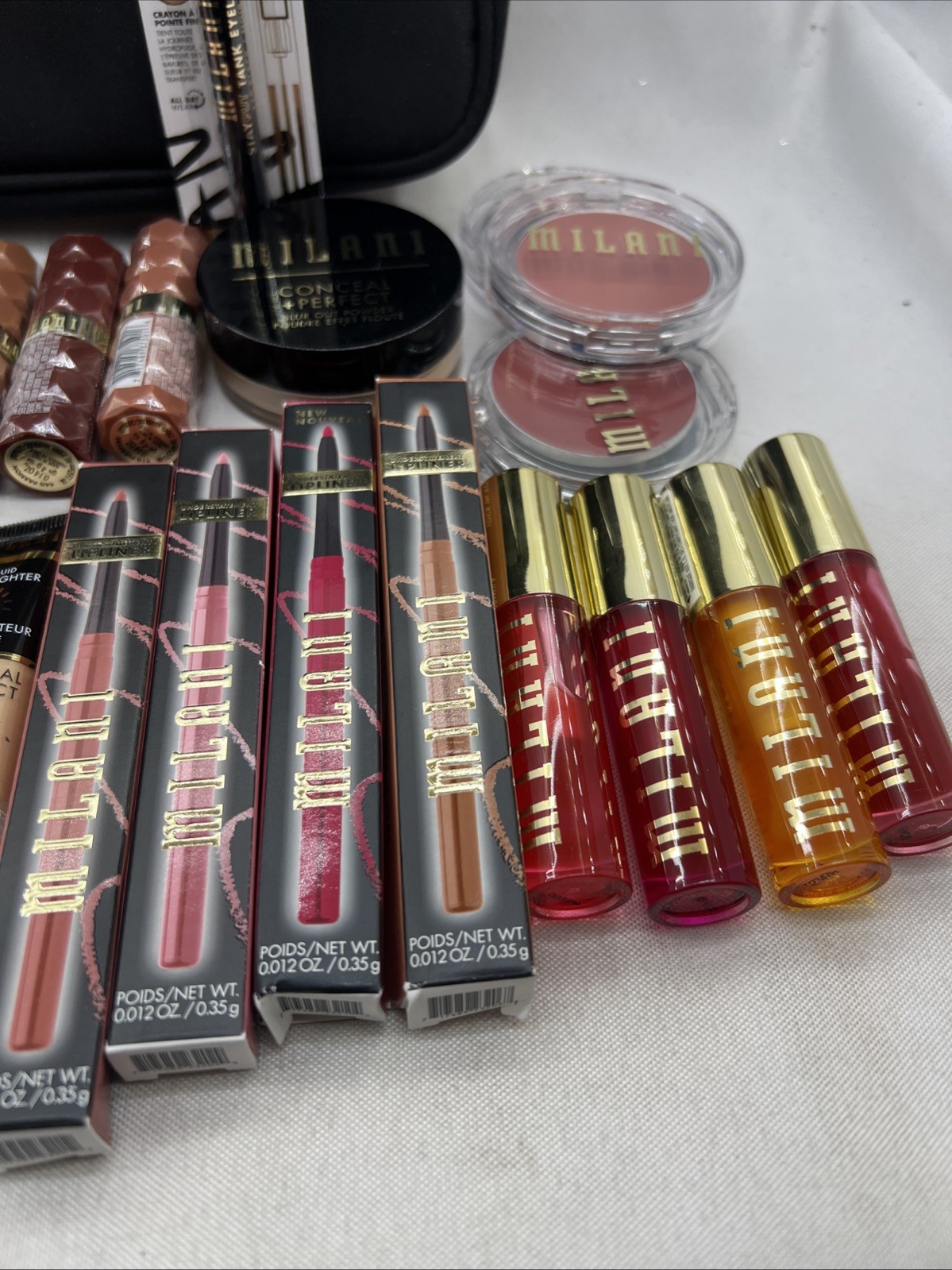 Huge Lot of Milani Cosmetics – 42 Total Pieces Plus Cosmetics Travel Bag $400+
