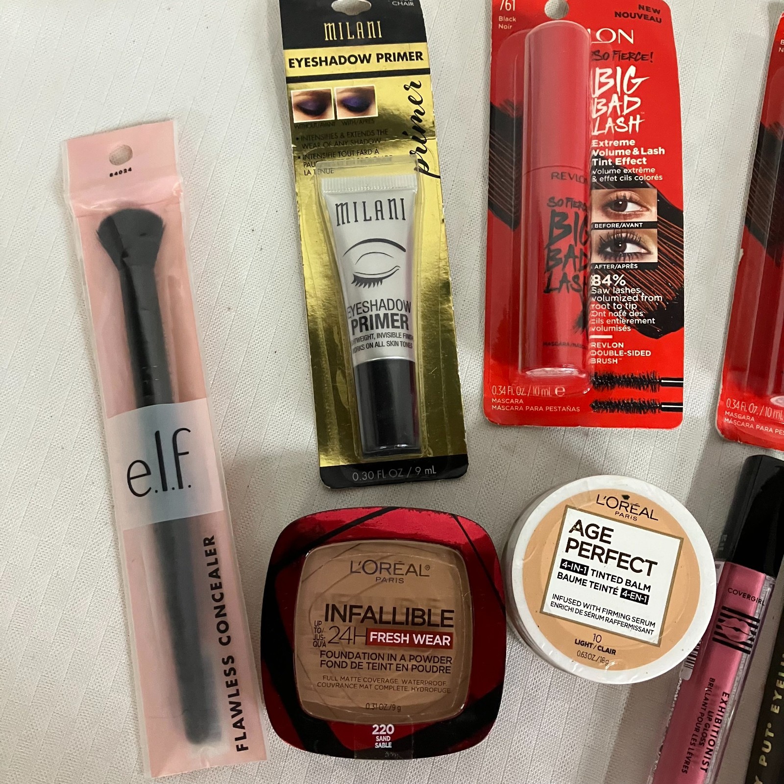 Milani Maybelline L’Oréal Revlon Almay e.l.f. Sealed 10 Mixed Lot Makeup Bundle