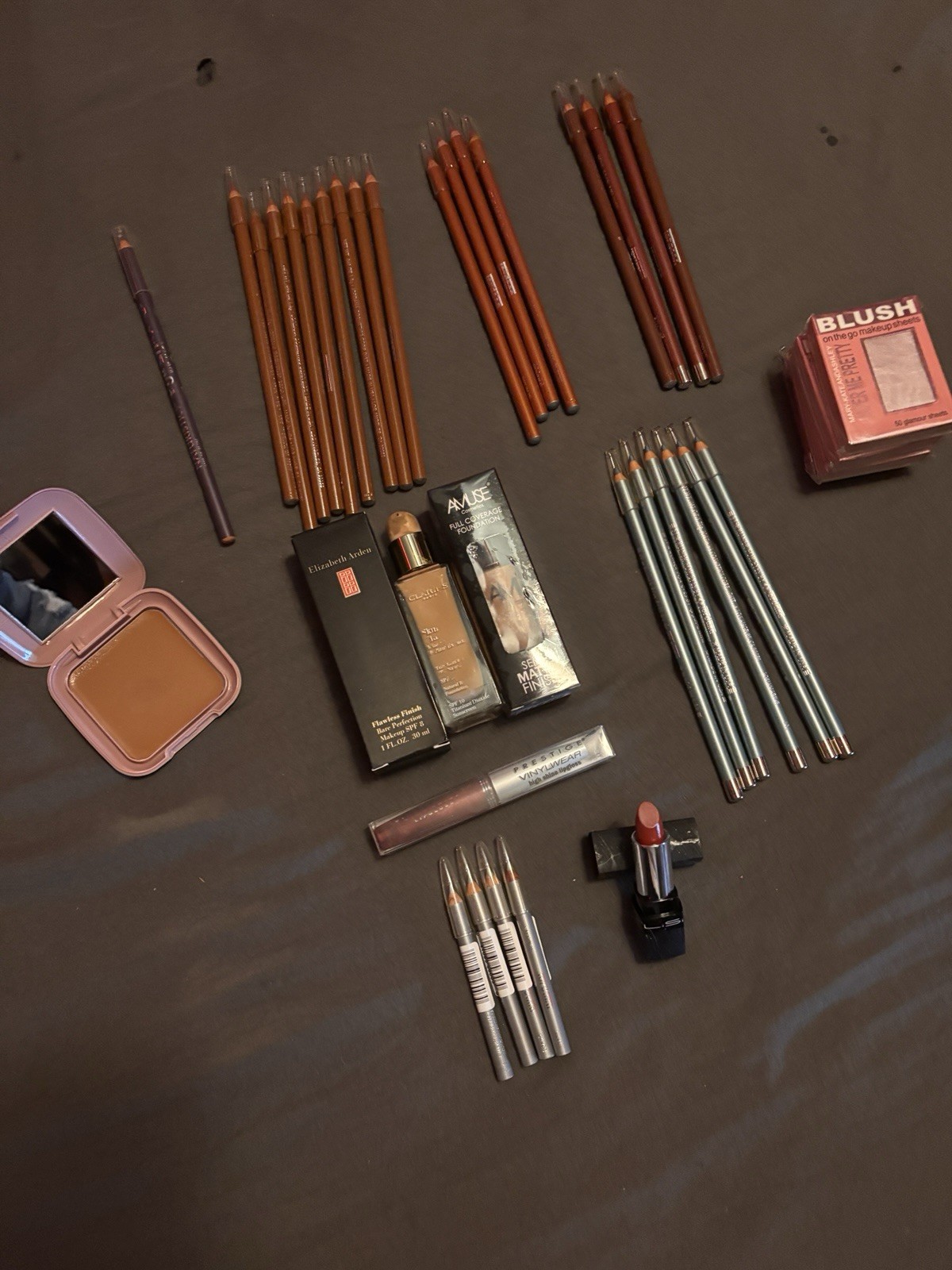 Makeup Mixed Lot: False Lashes, SPF Foundation, Lip Gloss, Blush Sheets