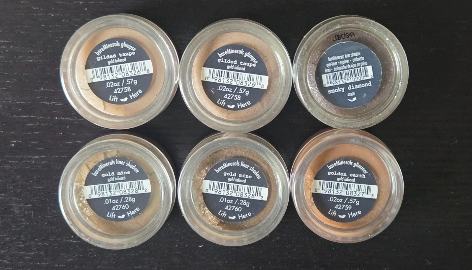 BareMinerals i.d. Makeup Lot Mineral Veil Foundation Eyeshadow Bundle + Brush