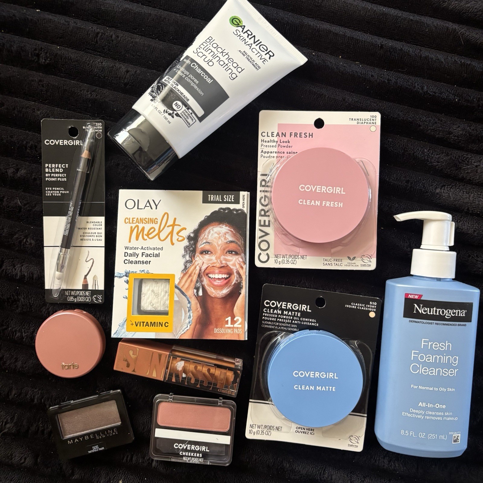 Makeup And Skincare Lot Bundle Covergirl Powder Neutrogena Olay Blush Scrub Eye
