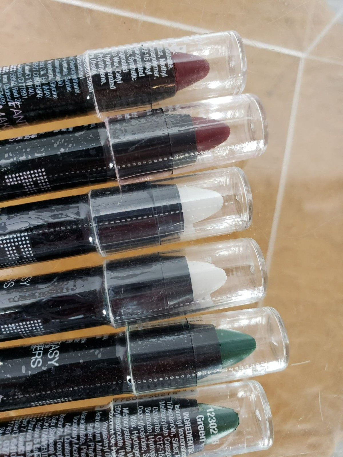 Wet N Wild Fantasy Makers Cream Makeup Sticks Set Of 6 Red White Green 3.2g Each