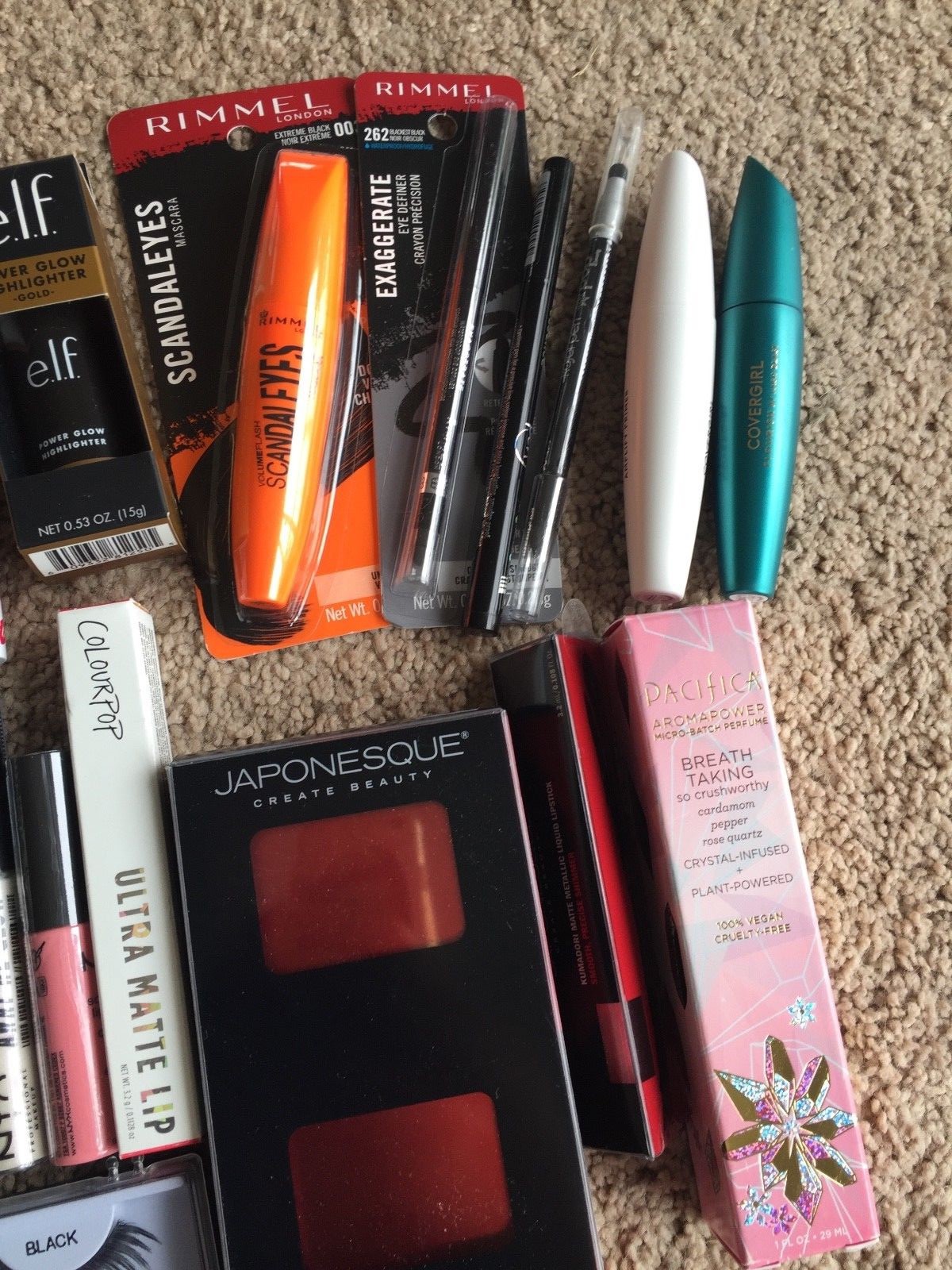 LOT OF 27 PCS MAKE UP GREAT MIX, NO REPEATS! NYX ! RIMMEL ! MELT COSMETICS