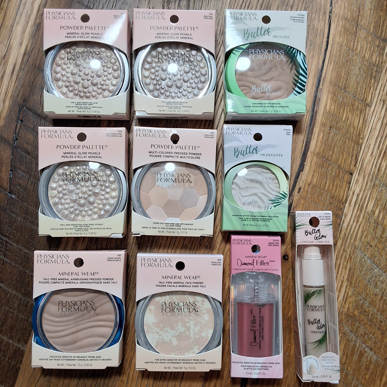 Lot of 10 Pieces Physicians Formula Make-Up All Different All New In Box DEAL!