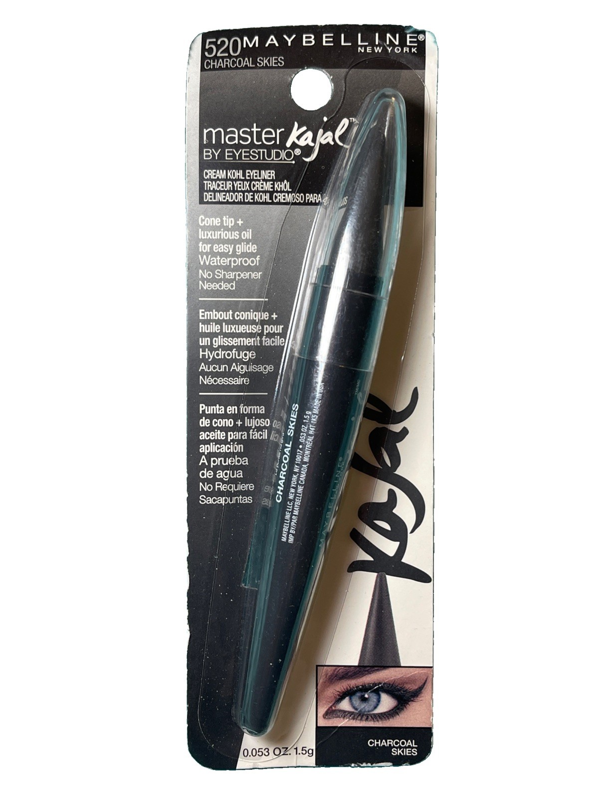 Maybelline 520 Charcoal Skies Master Kajal Cream Kohl Eyeliner
