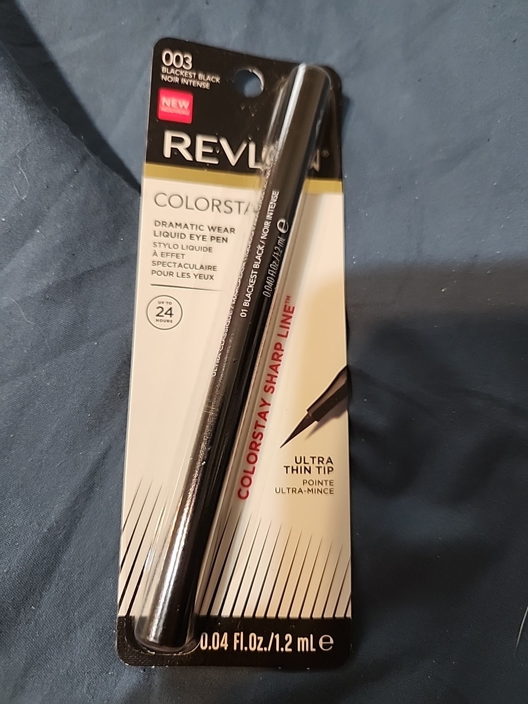 Revlon Colorstay Dramatic Wear Liquid Eye Pen New Sealed 003. Blackest Black.