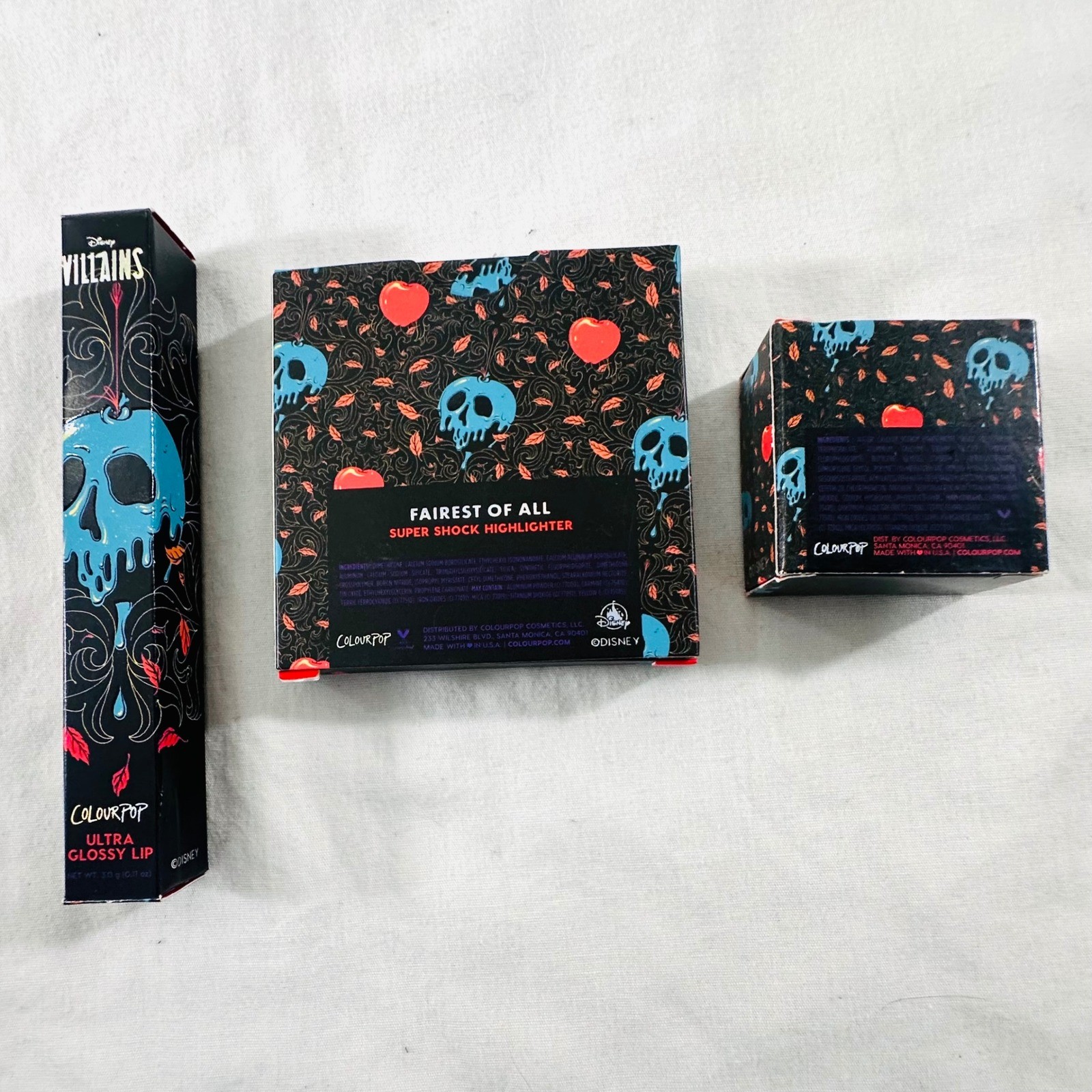 NEW ColourPop Disney Villains Evil Queen Makeup Bundle Discontinued RARE 3 piece