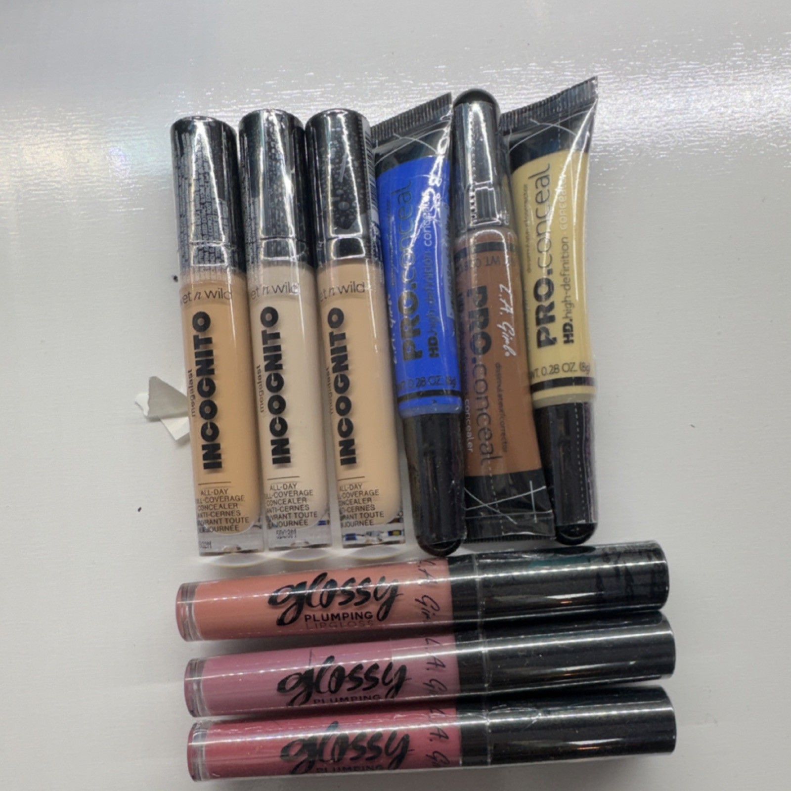 wet n wild, L.A. Girl, L.A. COLORS Lot – Incognito, PRO.conceal, Glossy Plumping