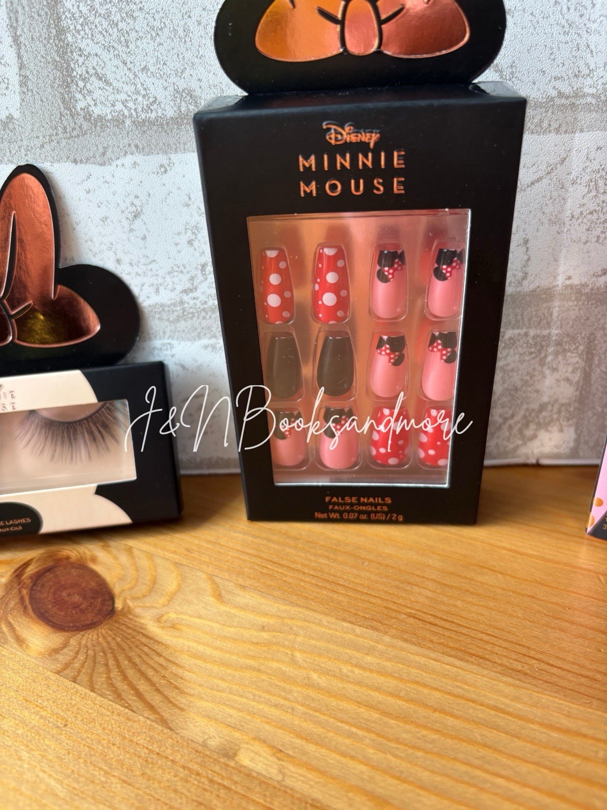 Revolution Beauty Disney Minnie Mouse Eyelashes, Lip Gloss Trio & Nails Bundle