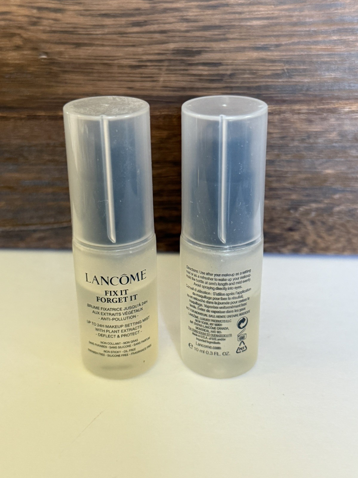 Lancôme 2 Fix It Forget It Makeup Setting Mist, Lot of 2 (10ml) Lancome