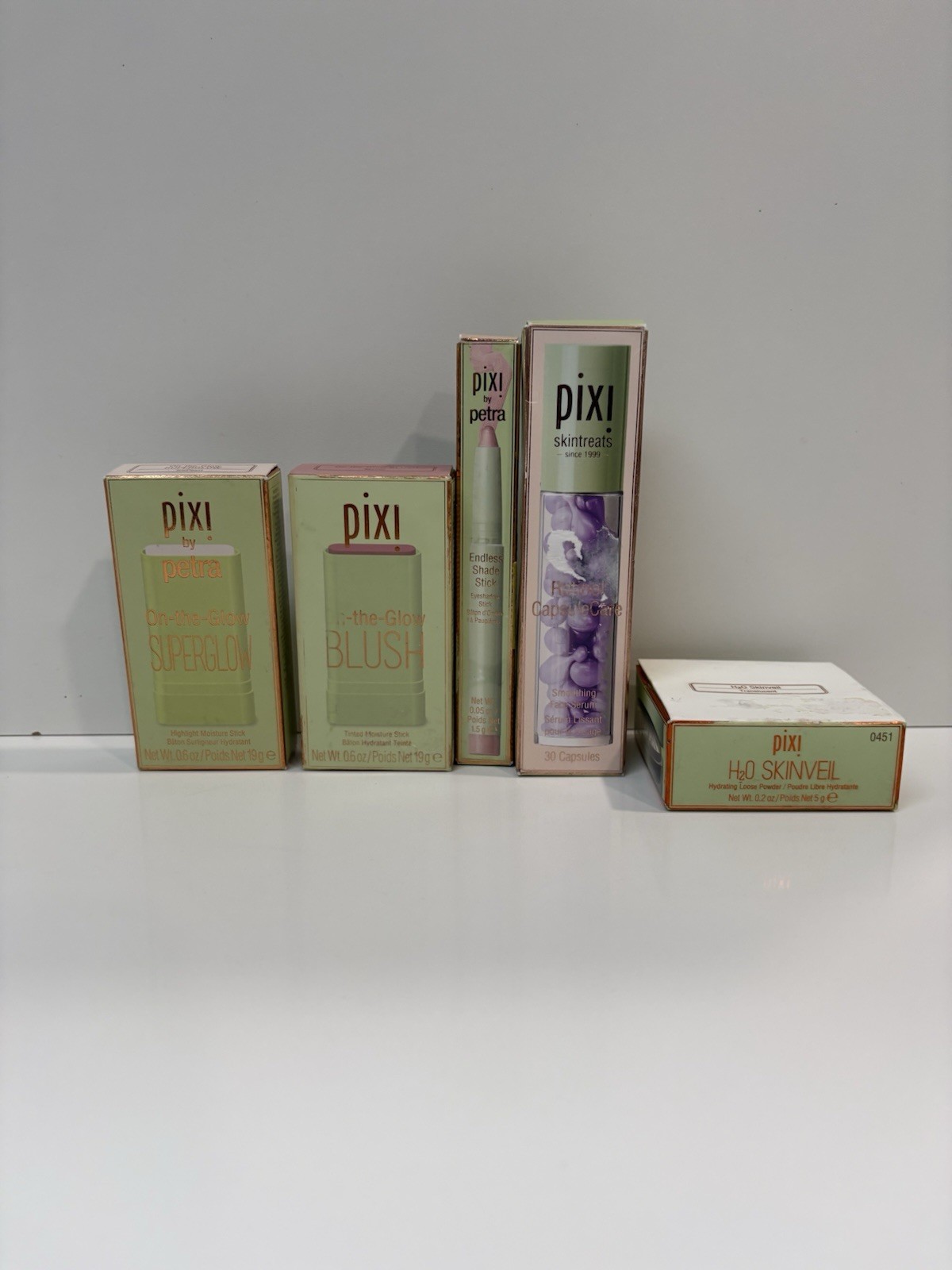 Pixi Beauty Makeup Bundle On-The-Glow Blush SuperGlow H2O SkinVeil & More New