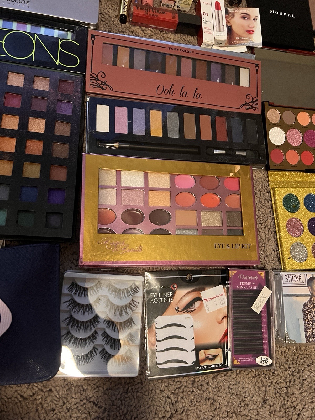 Full Size Mixed Makeup & Beauty Lot w/ Morphe, Too Faced, Clinique, NYX, ULTA