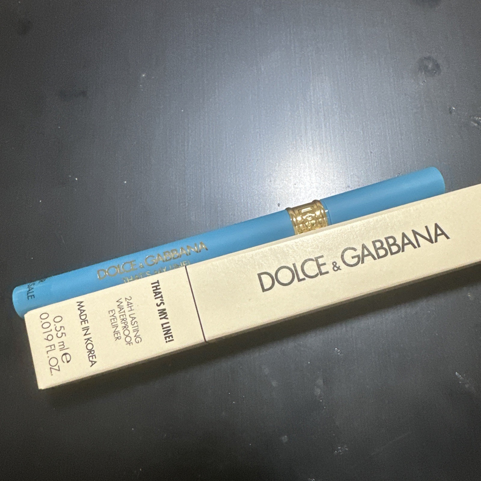 Dolce and Gabbana waterproof eyeliners That’s My Line!24H Lasting Baby Blue #05